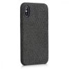 Etui do Apple iPhone X / iPhone XS, tekstylne, czarne, 43479.01