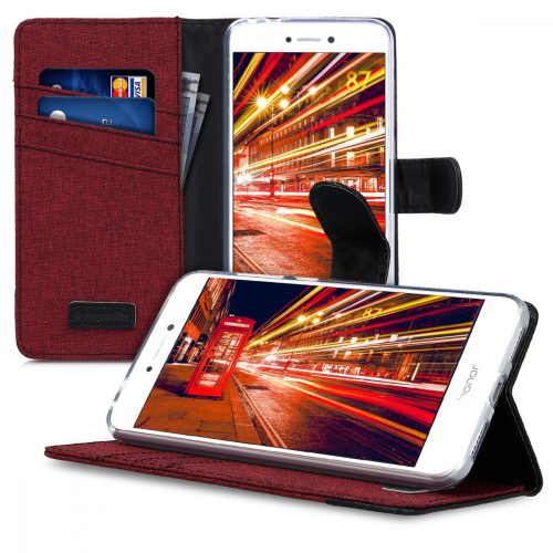 Etui do Huawei P9 Lite (2017), Tekstylne, Czerwone, 40893.04