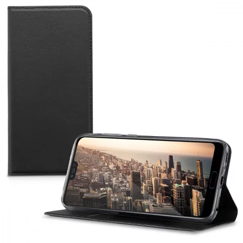 Etui do Huawei Honor 10, Skóra ekologiczna, Czarny, 44885.01