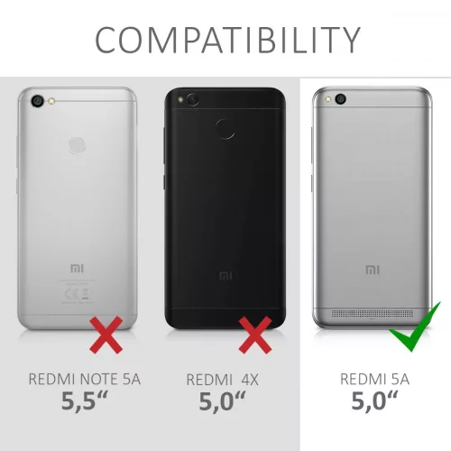 Etui do Xiaomi Redmi 5A, tekstylne, czerwone, 43842.20