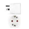 Zestaw 2 adapterów podróżnych typu I do Australii, Kwmobile, biały, plastikowy, 45145.02