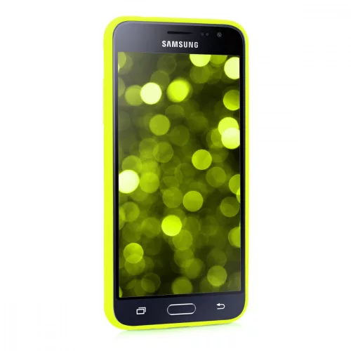 Etui do Samsunga Galaxy J3 (2016), Silikon, Żółty, 45181.75