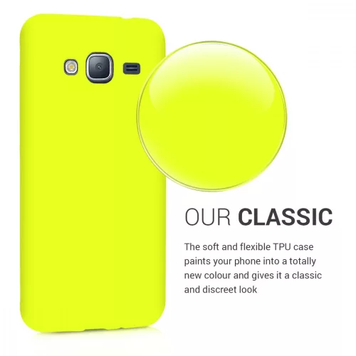 Etui do Samsunga Galaxy J3 (2016), Silikon, Żółty, 45181.75