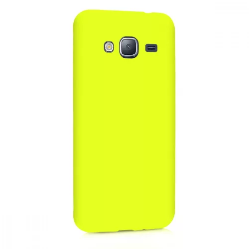 Etui do Samsunga Galaxy J3 (2016), Silikon, Żółty, 45181.75