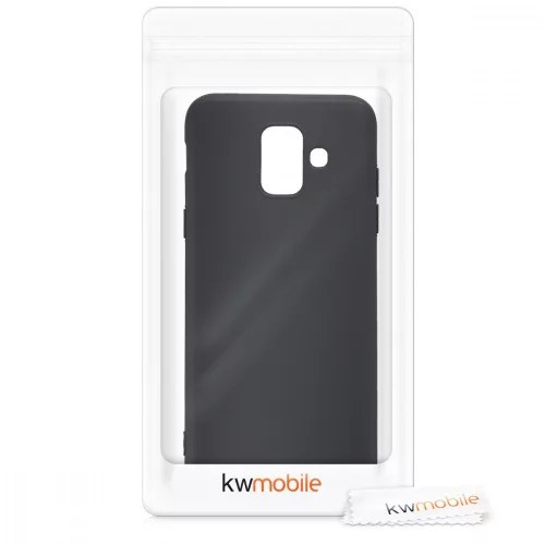 Etui do Samsunga Galaxy A6 (2018), Silikon, Czarny, 45247.47
