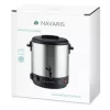 Fierbator electric Navaris, 27 L, pentru vin fiert si conservare, cu robinet, rosu, metal