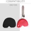 Etui na kluczyki motocyklowe do Piaggio Vespa, Kwmobile, czarne, silikonowe, 45330.01