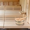Zestaw do sauny suchej z drewna sosnowego Navaris, wiadro 5 l, klepsydra, łyżka, 45467.2.24