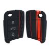 Osłona kluczyka samochodowego do VW - 3 przyciski, silikon, czarna, 42888.09