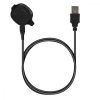 Kabel ładujący USB do Garmin Forerunner 10/Forerunner 15, Kwmobile, Czarny, Plastik, 45561.01