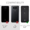 Zestaw 3 folii ochronnych do LG Q7, Kwmobile, Przód, Przezroczysty, 45598.1