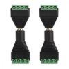 Zestaw 4 adapterów audio/wideo z 4 biegunami 3,5 mm, Kwmobile, czarny/zielony, metal, 45685.03