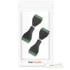 Zestaw 4 adapterów audio/wideo z 4 biegunami 3,5 mm, Kwmobile, czarny/zielony, metal, 45685.03
