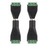 Zestaw 4 adapterów audio/wideo z 3 biegunami 3,5 mm, Kwmobile, czarny/zielony, metal, 45685.02
