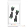 Zestaw 4 adapterów audio/wideo z 3 biegunami 3,5 mm, Kwmobile, czarny/zielony, metal, 45685.02