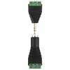 Zestaw 4 adapterów audio/wideo z 3 biegunami 3,5 mm, Kwmobile, czarny/zielony, metal, 45685.02
