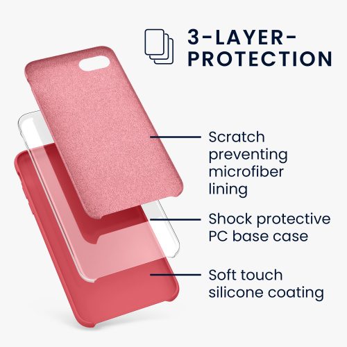 Etui do Apple iPhone 8 / iPhone 7 / iPhone SE 2, Silikon, Czerwony, 40225.111