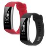 Zestaw 2 pasków do Huawei Band 2 / Band 2 Pro, kwmobile, silikon, czarny / czerwony, 43318.20