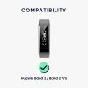 Zestaw 2 pasków do Huawei Band 2 / Band 2 Pro, kwmobile, silikon, czarny / czerwony, 43318.20