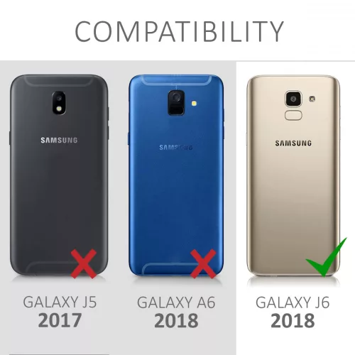 Etui do Samsunga Galaxy J6, tekstylne, szare, 45797.22