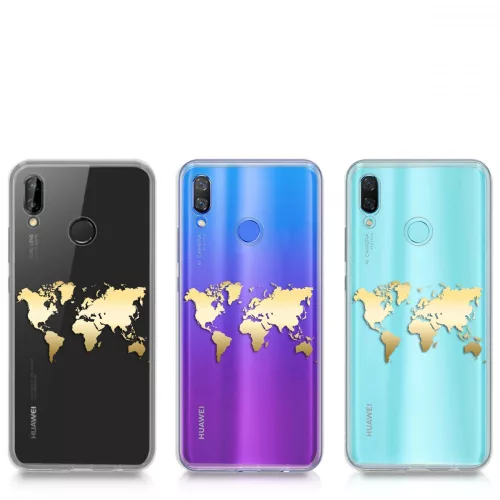 Etui do Huawei Nova 3, Silikon, Złoto, 45764.01