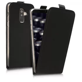   Etui do Samsunga Galaxy A6 Plus, Skóra ekologiczna, Czarny, 45882.01
