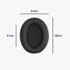 Zestaw 2 poduszek nausznych do słuchawek Sennheiser HD201/HD206/HD200 Pro, Kwmobile, Czarny, Skóra ekologiczna, 45943.01