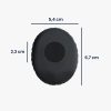 Zestaw 2 poduszek nausznych do słuchawek Sennheiser HD228/HD229/HD220, Kwmobile, Czarny, Skóra ekologiczna, 45942.01