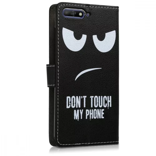 Etui do Huawei Y6 (2018), Ekoskóra, Czarne, 45923.01