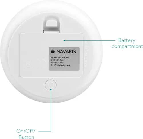 Silikonowa lampka nocna LED - XS Cat, Navaris, biała, 46060.01