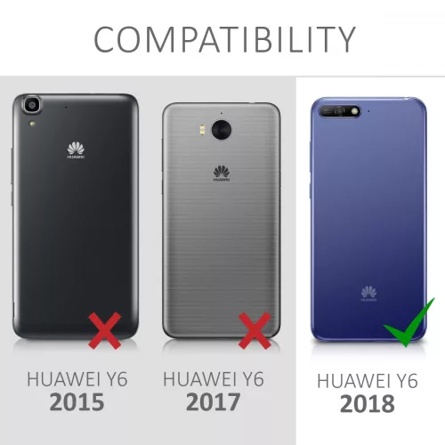 Etui do Huawei Y6 (2018), Silikon, Czarny, 44877.08