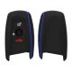 Etui na kluczyk samochodowy do BMW - 3 przyciski - Keyless Go, silikon, czarny, 46209.04