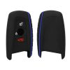 Etui na kluczyk samochodowy do BMW - 3 przyciski - Keyless Go, silikon, czarny, 46209.04