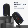 Etui na kluczyk samochodowy do BMW - 3 przyciski - Keyless Go, silikon, czarny, 46209.04