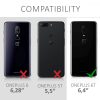 Pokrowiec na OnePlus 6T, Eko skóra, Czarny, 46320.01