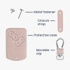 Etui na kluczyki do samochodu Renault / Dacia - 4 przyciski - Keyless Go, Skóra ekologiczna, Różowe złoto, 45656.81