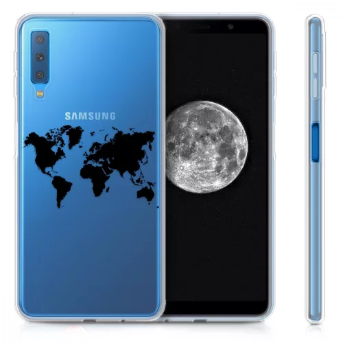 Etui do Samsunga Galaxy A7 (2018), Silikon, Czarny, 46430.02