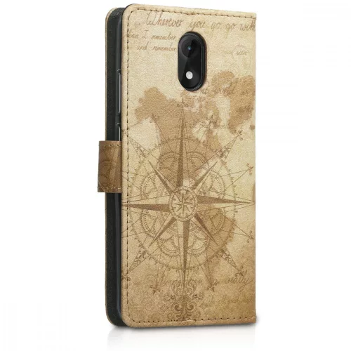 Etui do Wiko Lenny 5, Skóra ekologiczna, Brązowy, 46462.01