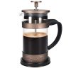 Cafetiera cu piston Navaris, 350 ml, sistem cu 3 filtre, sticla borosilicata, 46547.01.01