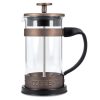 Cafetiera cu piston Navaris, 350 ml, sistem cu 3 filtre, sticla borosilicata, 46547.01.01