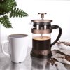 Cafetiera cu piston Navaris, 350 ml, sistem cu 3 filtre, sticla borosilicata, 46547.01.01