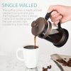 Cafetiera cu piston Navaris, 350 ml, sistem cu 3 filtre, sticla borosilicata, 46547.01.01