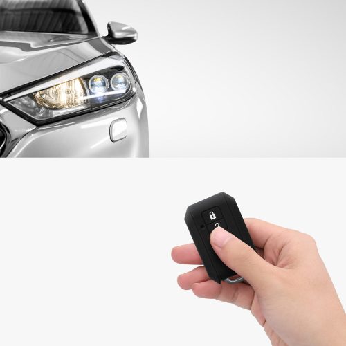 Osłona kluczyka samochodowego do Suzuki - 2 przyciski - Keyless Go, silikon, czarna, 46799.01