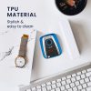 Etui na kluczyk samochodowy do BMW - 4 przyciski, silikon, niebieskie, 47027.98