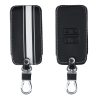Osłona kluczyka do samochodu Renault / Dacia - 4 przyciski - Keyless Go, ekoskóra, czarna, 44637.11