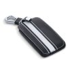 Osłona kluczyka do samochodu Renault / Dacia - 4 przyciski - Keyless Go, ekoskóra, czarna, 44637.11