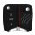 Osłona kluczyka do samochodu VW / Skoda / Seat - 3 przyciski, silikon, czarna, 42888.29