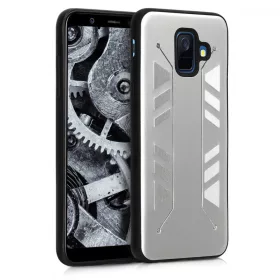   Etui do Samsunga Galaxy A6 (2018), Aluminium, Srebrne, 47129.35