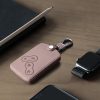 Etui na kluczyki do samochodu Renault / Dacia - 4 przyciski - Keyless Go, Skóra ekologiczna, Różowy, 46356.03