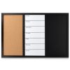 Tablica magnetyczna Navaris 3 w 1 korek / biała tablica / tablica, 60 x 40 cm, 47164.01
